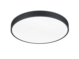 WACO czarny mat Ø49cm. LED dim. DIP SWITCH 52,5W 2300-3000-4000K Lampa sufitowa ściemnialna