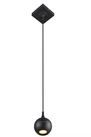 FAVORI czarna Ø 9cm. GU10 IP44 Lampa wisząca łazienkowa