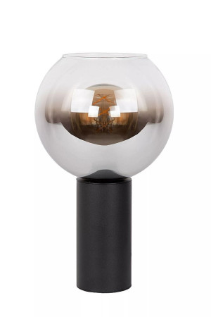 MARIUS czarny | szary przydymiony Ø 20cm. E27 Lampa stołowa