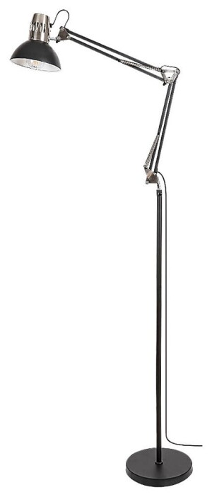 Aristeo czarny mat E27 Lampa podłogowa regulowana