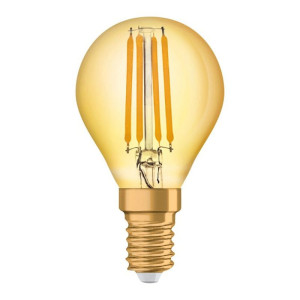 6W 3000K Filament LED G45 E14 szkło bursztynowe