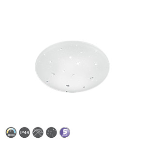 ACHAT Biała z efektem świetlnym 12W 4000K IP44 Lampa sufitowa