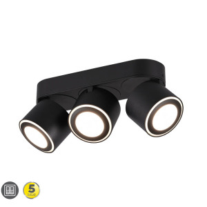 TAURUS Czarny Mat 3 x 5W 3000K Spot
