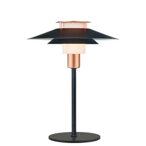Rivoli czarny | miedź Ø24cm. G9 Lampa stołowa