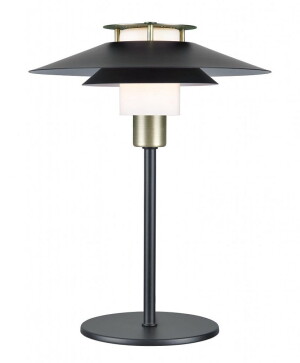 Rivoli czarny | mosiądz Ø24cm. G9 Lampa stołowa
