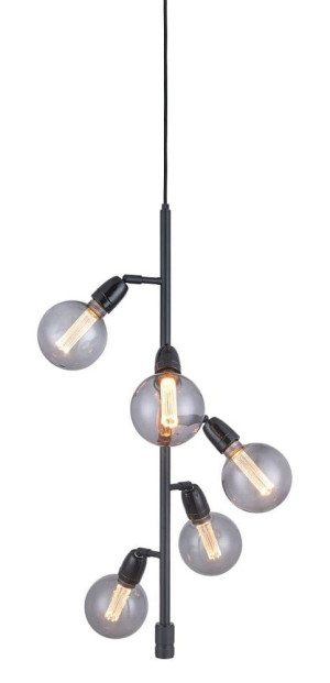 Compass czarny Ø29cm. 5xE27 Lampa wisząca