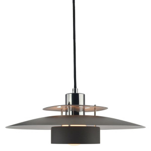 Sorup czarny | chrom Ø40cm. E27 Lampa wisząca