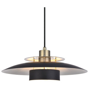 Sorup czarny | mosiądz Ø40cm. E27 Lampa wisząca