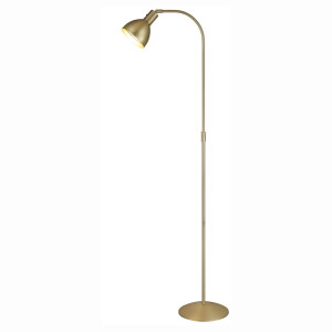 Angora mosiądz szczotkowany Ø26cm. E27 regulowana wysokość Lampa podłogowa stojąca