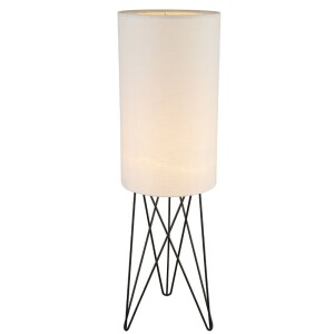 Tower XL czarny | biały Ø30cm. E27 Lampa podłogowa stojąca