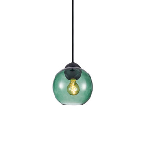 Bubbles zielony | czarny mat 14 G9 Lampa wisząca