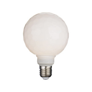 4W Colors LED 3 step dim. 3000K Ø9,5cm. E27 opal Dekoracyjna żarówka ściemnialna