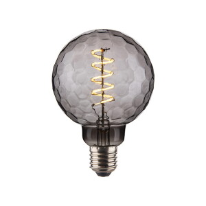 2,5W Colors LED 3 step dim. 3000K Ø9,5cm. E27 szary przydymiony Dekoracyjna żarówka ściemnialna