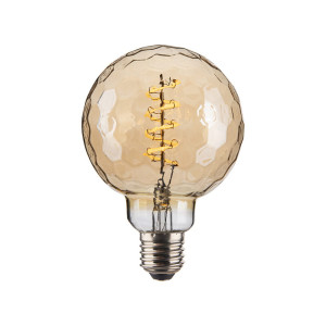 2,5W Colors LED 3 step dim. 3000K Ø9,5cm. E27 bursztynowy Dekoracyjna żarówka ściemnialna