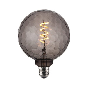 2,5W Colors LED 3 step dim. 3000K Ø12,5cm. E27 szary przydymiony Dekoracyjna żarówka ściemnialna