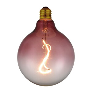 4W Colors Soft LED 3 step dim. 2200K Ø12,5cm. E27 różowa Dekoracyjna żarówka ściemnialna