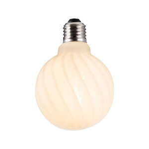 7W Colors Twist LED 3 step dim. 3000K Ø9,5cm. E27 opal Dekoracyjna żarówka ściemnialna