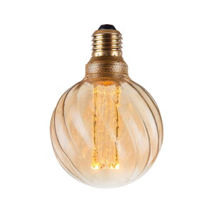 4,5W Colors Twist LED 3 step dim. 3000K Ø9,5cm. E27 bursztynowy Dekoracyjna żarówka ściemnialna