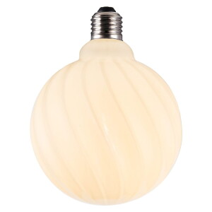7W Colors Twist LED 3 step dim. 3000K Ø12,5cm. E27 opal Dekoracyjna żarówka ściemnialna