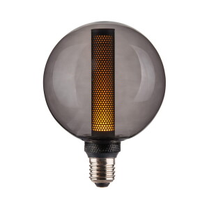 3W Colors Core LED 3 step dim. 3000K Ø12,5cm. E27 szary przydymiony Dekoracyjna żarówka ściemnialna