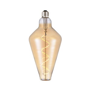 4W Colors Mini Cone LED 3 step dim. 2000K Ø12,5cm. E27 bursztynowa Dekoracyjna żarówka ściemnialna