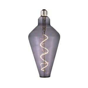 4W Colors Mini Cone LED 3 step dim. 2000K Ø12,5cm. E27 szary przydymiony Dekoracyjna żarówka ściemnialna