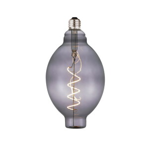 4W Colors Mini Bubbles LED 3 step dim. 2000K Ø12,5cm. E27 szary przydymiony Dekoracyjna żarówka ściemnialna