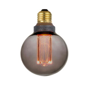 5W Colors Dim LED Mini Globe LED 3 step dim. 1800K Ø8cm. E27 szary przydymiony Filamentowa żarówka ściemnialna