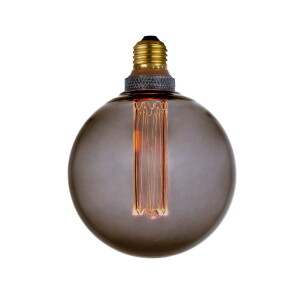 5W Colors Dim LED Globe LED 3 step dim. 1800K Ø12,5cm. E27 szary przydymiony Filamentowa żarówka ściemnialna