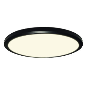 Ultra Light czarny Ø30 cm. LED 3 step dim. 18W 3000K IP54 Plafon łazienkowy ściemnialny
