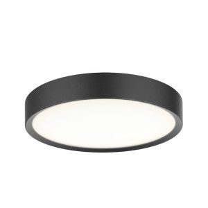 Universal czarny Ø28 cm. LED 3 step dim. 12W 3000K IP44 Plafon łazienkowy ściemnialny