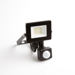 Naświetlacz LED Slim PIR 10W 6500K IP65 czujnik ruchu i zmierzchu