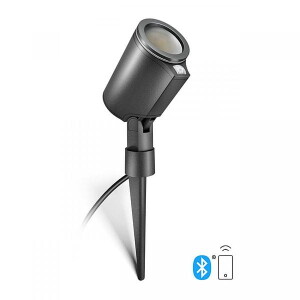 Garden SC Connect antracyt PIR GU10 8W 3000K IP44 Reflektor ogrodowy z czujnikiem ruchu i zmierzchu sterowany aplikacją