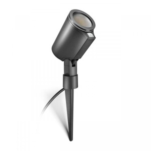 Garden N antracyt GU10 8W 3000K IP44 Reflektor ogrodowy z czujnikiem zmierzchu