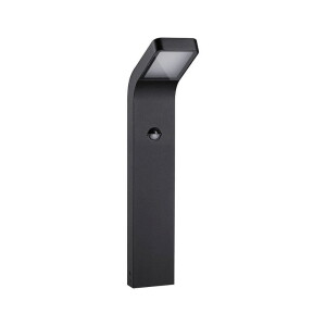 KULMA antracyt wys. 50 cm. PIR LED 7,5W 3000K IP44 Lampa ogrodowa stojąca z czujnikiem ruchu i zmierzchu odporna na sól morską