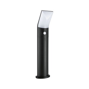 ADYA antracyt wys. 67cm. PIR LED 10W 3000K IP44 Lampa ogrodowa stojąca z czujnikiem ruchu i zmierzchu