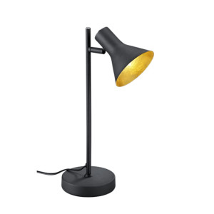 NINA Czarno złota E14 Lampka biurkowa