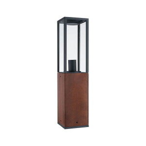 Timba drewno wys. 60cm. E27 IP44 Lampa zewnętrzna stojąca