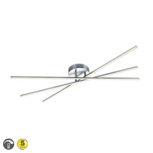 TIRIAC LED Nikiel Mat 3 x 9W 3000K Ściemnialna Lampa sufitowa