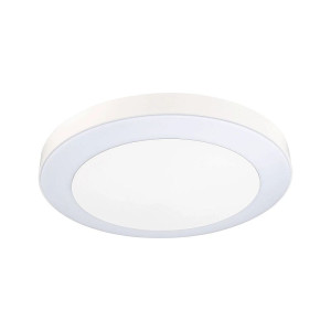 Circula beż Ø32 cm. PIR LED 14W 3000K IP44 Zewnętrzna lampa sufitowa odporna na sól morską z czujnikiem ruchu i zmierzchu