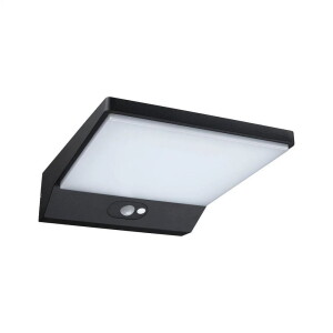 Ronea antracyt PIR LED 5W panel solarny 3000K IP44 Kinkiet zewnętrzny z czujnikiem ruchu i zmierzchu