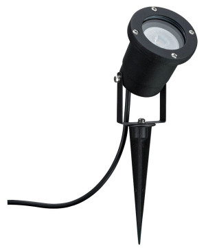 Goldlicht czarny GU10 LED 4,3W 2200K IP65 Reflektor ogrodowy wbijany