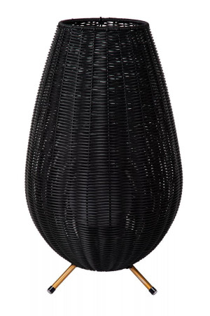 Colin czarny wys. 50cm. LED 3 step dim. 3W 3000K IP44 Akumulatorowa ściemnialna lampka zewnętrzna stołowa