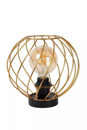 Danza matowe złoto | mosiądz Ø25 cm. E27 Lampka stołowa
