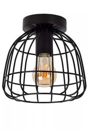Filox czarny Ø20 cm. E27 Lampa sufitowa