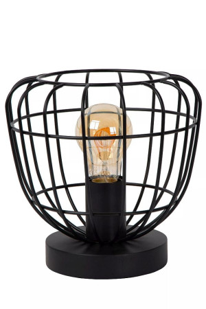 Filox czarny Ø20 cm. E27 Lampka stołowa