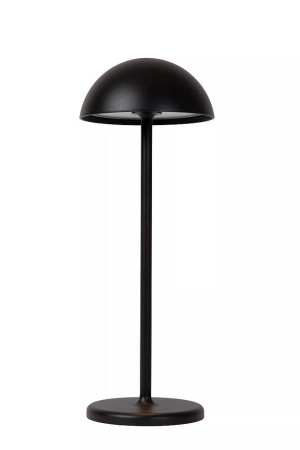 Joy czarny Ø12cm. LED Dim. 1,5W 3000K IP54 Akumulatorowa ściemnialna lampka zewnętrzna stołowa