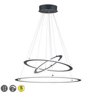 DURBAN LED Antracyt 75W 3000K ściemnialna Lampa wisząca