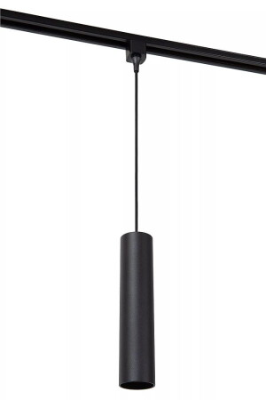 FLORIS czarny Ø 5,6cm. GU10 do systemu szyn 1-fazowych Lampa wisząca