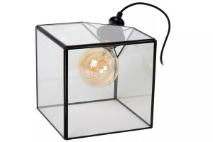 Davos transparentny E27 Lampka stołowa